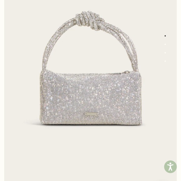 cult gaia Handbags - Cult Gaia SIENNA MINI RHINESTONE BAG in silver. Brand new!Comes with bag and tag